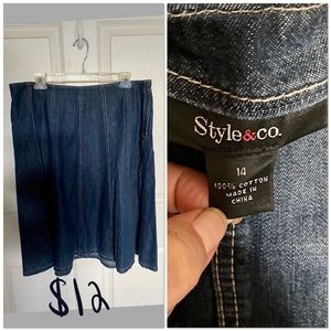 Denim skirt